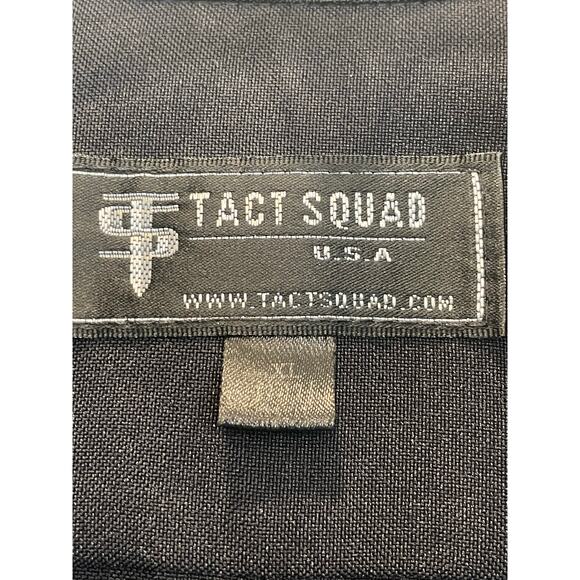 Tact Squad 8002 Men's Polyester Long Sleeved uniform shirt Black XL 17-17.5 - Picture 3 of 12